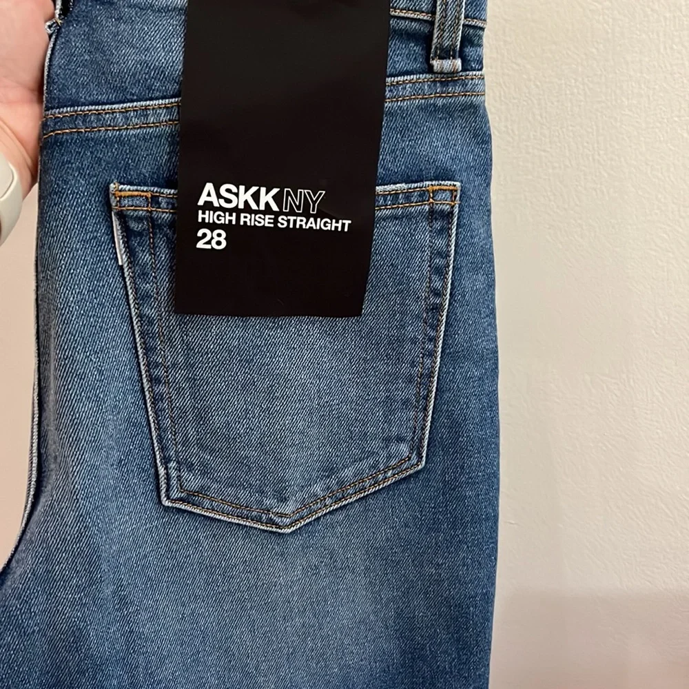 Askk NY high rise straight denim 28 - Picture 4 of 4